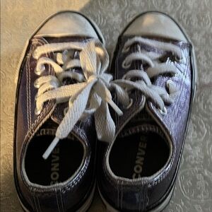 Converse Kids Shimmering Purple Sneakers